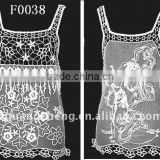 knitted cotton top for garment(F0038)