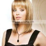 Choppy Fringe BobStyle Natural Look Blond Color Wigs