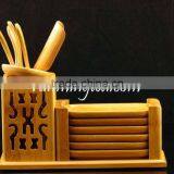 Bamboo Tea Accessoires Set With Saucer