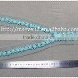 Wholesales Fancy Acrylic Beaded Collar Garment Accessories Ladies Fashion Beaded Neck Lace Collar Trim thumbnail-2