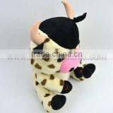 Stuffed White Dairy Cow&Educational Toys&round Mini Plush Cow thumbnail-4