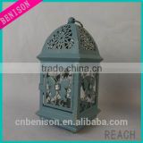 Popular high quality antique Hollow Sparkling flower vine with butterfly Lantern Candle Holder Wedding Decor