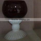 Cheap Factory Direct Price Handmade Stone Candle Holder With Glass thumbnail-1