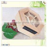 Clear Lid Hexagonal 3D Slicing Wooden Jewellery Storage Box thumbnail-5
