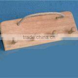 Antique Unfinished Wooden Wall Coat Hook Wholesale thumbnail-3