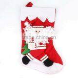 2016 Christmas Stocking Decorations Cute Hanging Christmas Ornaments Santa Claus Stocking Style Gift Bag thumbnail-1