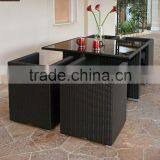 2017 Sigma Italian Design Weatherproof Antique Wicker Luxury Glass Coffee Table thumbnail-1