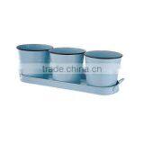 Home &Garden Enamel Gardening Ice Basin Tray With 3pcs Mini Bucket thumbnail-1