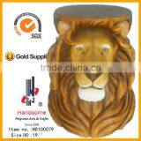 17.5 Inch Resin Craft Decoration Large Lively Animal Lion Statues For Sale thumbnail-5