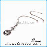 2016 Fashion New Charm Necklace Snap Button Pendant Necklace Changable Snap Button Necklace thumbnail-6