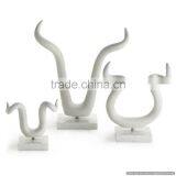 White Colour Metal Sculpture thumbnail-1