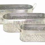 Silver Plated Garden Used Metalic Planters thumbnail-1