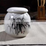 2016 cheap small size porcelain cremation jar for ashes