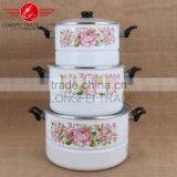 5pcs New Enamel Lid Enamel Steam Pot/coated Cast Iron Cookware Wholesale thumbnail-1