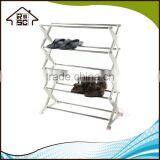 NBRSC Cheap Portable 5 Tier Foldable Stainless Steel Plastic Shoe Rack Shoes Storage Rack thumbnail-2