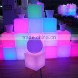 CE Rohs SGS Approval Decorative Different Size 16 Colors Rechargeable Lighting Plastic LED Cube thumbnail-4