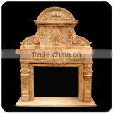 Home Decoration Natural Stone Cultured Marble Fireplace Surround thumbnail-1