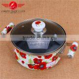 2016 High Quality Wholesale Non-stick Enamel Cast Iron Turkish Cooking Pot With Glass Lid thumbnail-1