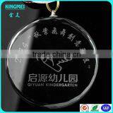 KM-XP09 2016 New Arrival Round Shape Small Glass Crystal Medal thumbnail-2