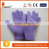 DDSAFETY Violet Nylon Polyester Shower Hloves Safety Gloves thumbnail-1