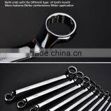 Chrome Vanadium 11 Pcs Double Ring Offset Spanner Tools Harden Brand thumbnail-2