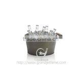 Galvanized Tubs Oval Wine Beer Metal Ice Bucket thumbnail-6