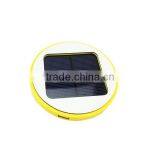 1800mAh Round Mirror Shape Solar Power Bank Adsorption Available thumbnail-3