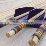 7.5mm~9mm Hunting Use Rainbow Type Cedar Purple Fletched Arrows For Archers thumbnail-3