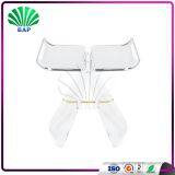 Transparent Crystal Living Room Stool Acrylic Piano Stool Luxury Glass 4 Legs Ottomans thumbnail-2