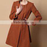 Woven Wool Fabric for Winter Ladies Cheap Overcoat Designs thumbnail-1