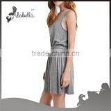 Racer Back Modern Mini Sleeveless Dress 2015 for Fitness Wear Women thumbnail-3