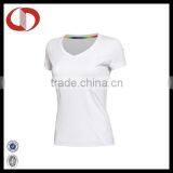 Best Sale Pure Color v Neck Women Runing t Shirts thumbnail-3