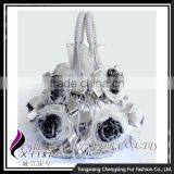 CX-H-30 Wholesale Handbag Beautiful Genuine Rex Fur Lady Fashion Handbags thumbnail-6