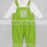 100% Cotton Shirt And Bib Pants Babies Clothes Suspender Trousers and Tops 2 Piece for Baby Cothing Sets thumbnail-1