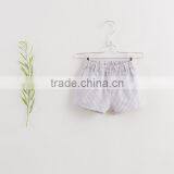2017 Baby Boy Clothes 2pcs Set White Linen Blouse Chest Pocket Light Purple Grids Shorts thumbnail-6