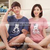 100% Cotton Latest Design High Quality Romantic Couple Animal Pajamas thumbnail-3