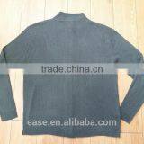 Men Melange Yarn Cardigan Zipper up Long Sleeve Sweater thumbnail-2