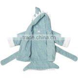 Cute Shark Cotton Terry Custom Design Baby Bathrobe thumbnail-2