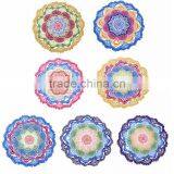 Mandala Beach New Tassel Towel Large Lotus Print Round Yoga Mat 150cm Blanket thumbnail-1