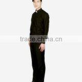 Long Sleeve Men's Black Clergy Shirts thumbnail-2