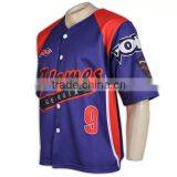 University College Sublimation Printing Custom Baseball Shirt thumbnail-2