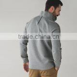 Wholesale Custom Long Sleeve Sweatshirt Blank Quarter Zip Sweatshirt for Men thumbnail-3