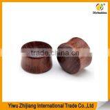 Natural Organic Sono Wood Doule Flared Saddle Plug Gauge Ear Stretchers thumbnail-2