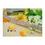 Colorful Iron On Decorative Beaded Rhinestone Trim For Ladies Garments thumbnail-1