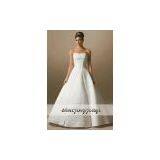 China White Embroidered Beading Wedding Dress thumbnail-1