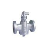 Inverted pressure balance type plug valve