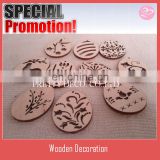 10 Wooden egg shaped Easter decoration for crafts, ornaments, gift tags, blank shapes