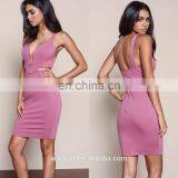 High Quality Wide Strap Bodycon Tee Dress Lady, Bra Open Nylon Dress thumbnail-2