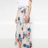 Latest Long Skirt Design Ladies Chiffon Traditional Long Skirt thumbnail-1