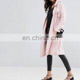 Womenv Pink Single Button Ladies Long Dust Coat thumbnail-2